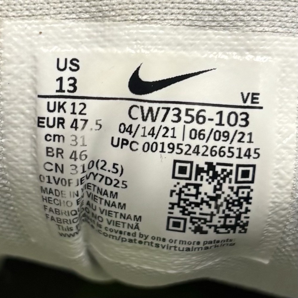 Nike Air Zoom Pegasus 38 Shoes Mens Size 13 White Blue Green Running CW7356-103 - Picture 8 of 8